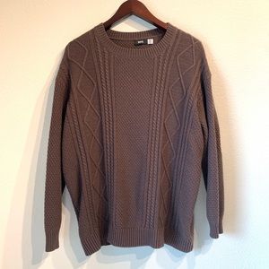 Urban Outfitters BDG Brown Cable Knit Swea…